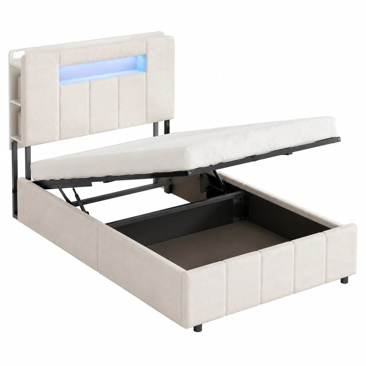 Lit coffre, avec rangement, pour la chambre